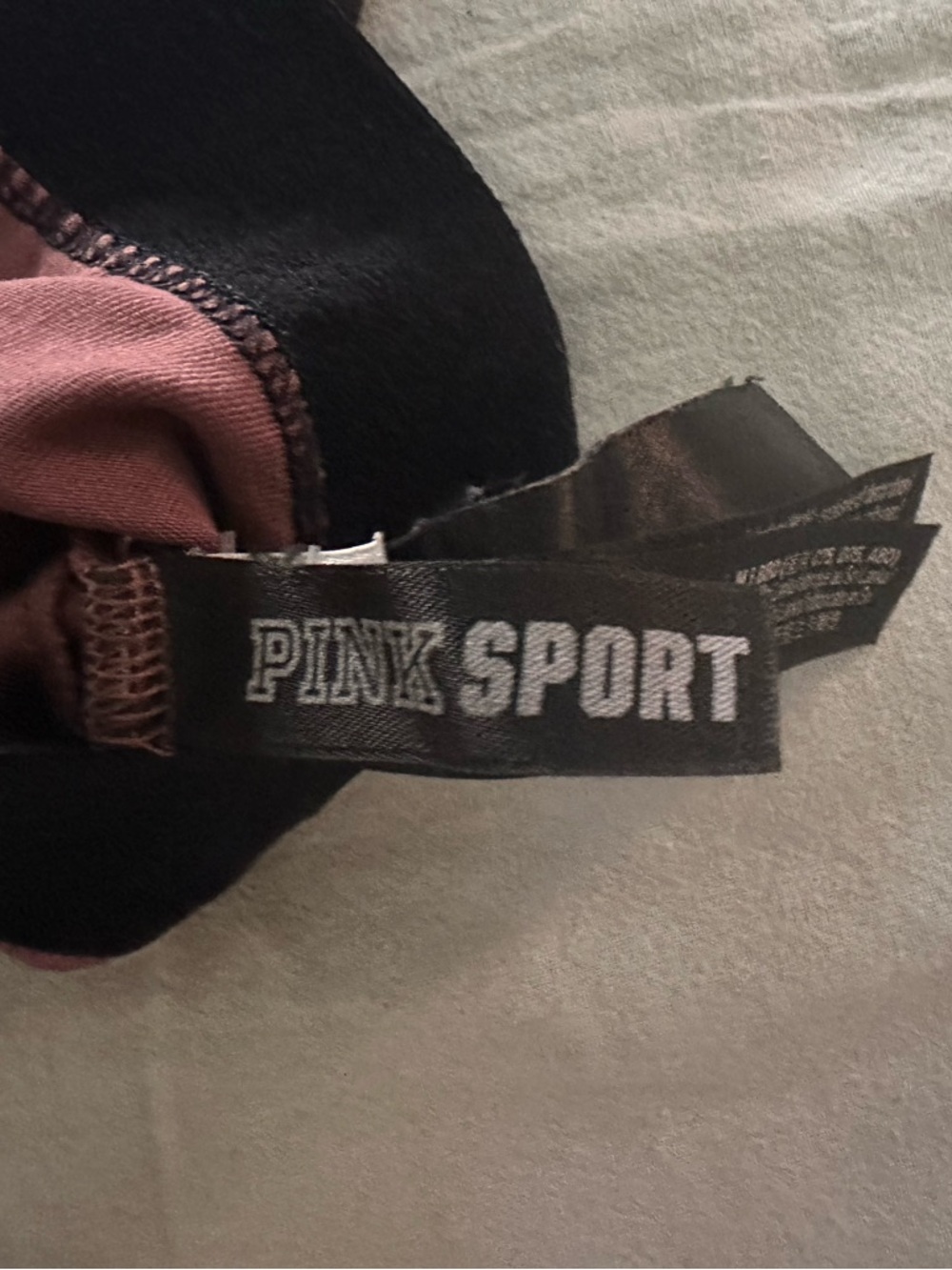 Victoria’s Secret Mauve Bralette w/ Mesh Racer Back Black Trim Shimmer Logo - Picture 6 of 15